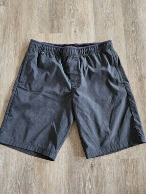 Size XL Voyager Men’s Performance drawstrong dri fit Short charcoal grey pockets